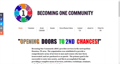 Desktop Screenshot of becomingonecommunity.org